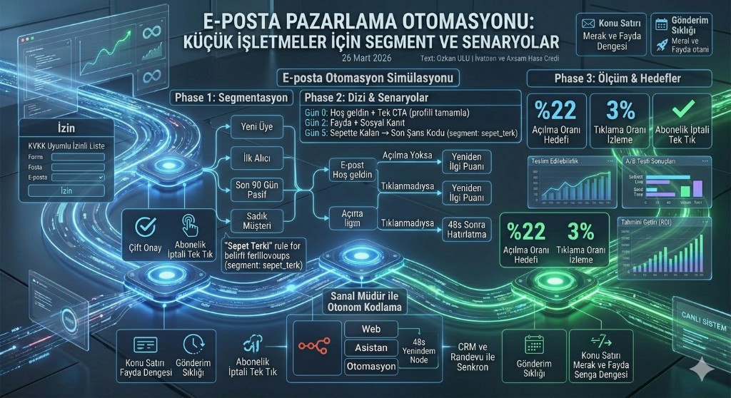 E-posta Pazarlama Otomasyonu: Küçük İşletmeler İçin Segment ve Senaryolar