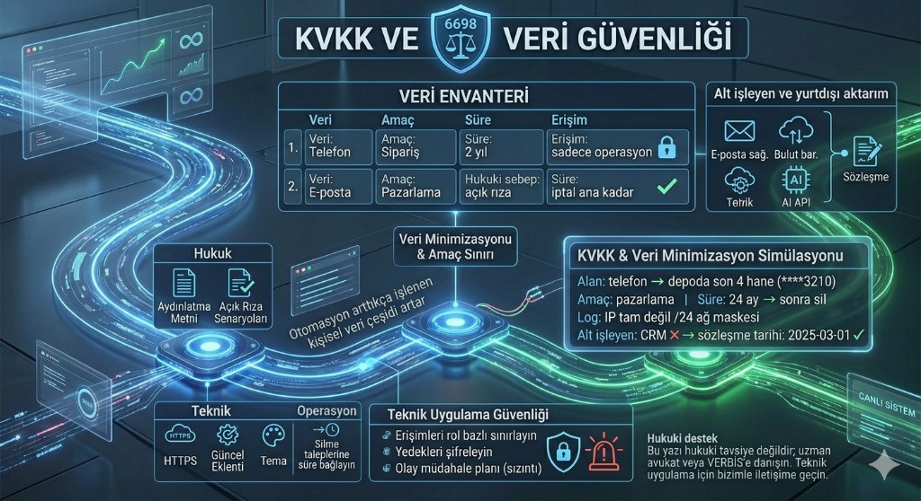KVKK ve Veri Güvenliği: Otomasyon Projelerinde Dikkat Edilecek Hususlar