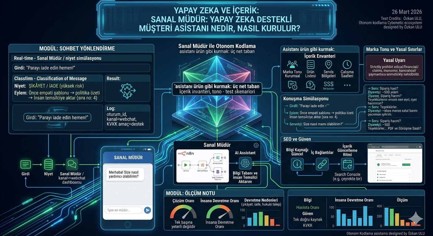 Sanal Müdür: Yapay Zeka Destekli Müşteri Asistanı Nedir, Nasıl Kurulur?