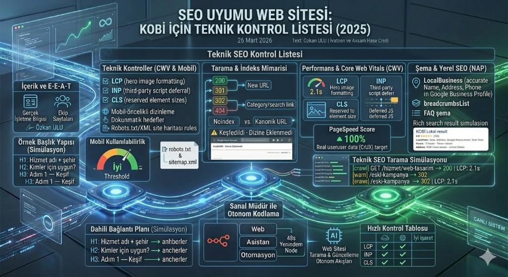 SEO Uyumlu Web Sitesi: KOBİ İçin Teknik Kontrol Listesi (2025)